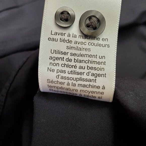 Devon & Jones Mens XL Crown Collection Fit Shirt D620 Black MSS Logo Button Up - Picture 11 of 11